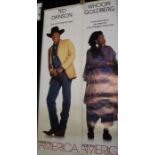 Made in America (1993) two film posters, starring Whoopi Goldberg, Ted Danson, and Will Smith,