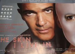 The Skin I Live In (2011) - British Quad film poster, starring Antonio Banderas and Elena Anaya,