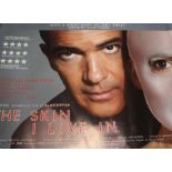 The Skin I Live In (2011) - British Quad film poster, starring Antonio Banderas and Elena Anaya,