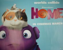 Home (2014) - British Quad film poster, starring Jim Parsons, 76cm x 102cm, rolled