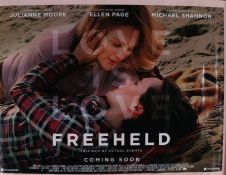 Freeheld (2015) - British Quad film poster, starring Julianne Moore, Ellen Page, and Steve Carell,