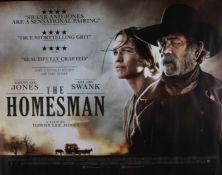 The Homesman (2014) - British Quad film poster, starring Tommy Lee Jones, Hilary Swank, Grace