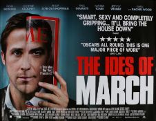 The Ides of March (2011) - British Quad film poster, starring George Clooney and Paul Giamatti,