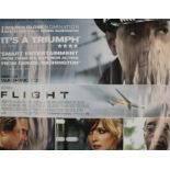 Flight (2012) - British Quad film poster, starring Denzel Washington, 76cm x 102cm, rolled