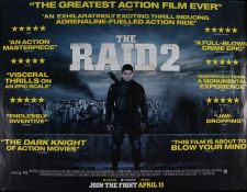 The Raid 2 (2014) - British Quad film poster, directed Gareth Evans, rolled, 30" x 40"