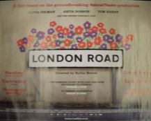 London Road (2015) British Quad film poster, starring Olivia Colman, 76cm x 102cm, rolled
