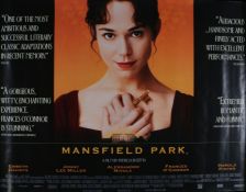 Mansfield Park (1999) - British Quad film poster, starring Frances O'Connor and Jonny Lee Miller,