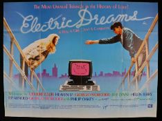 Electric Dreams (1984), British Quad poster, starring Lenny Von Dohlen, Virginia Madsen, Maxwell