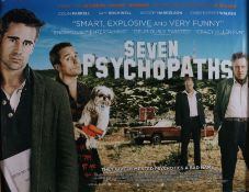 Seven Psychopaths (2012) - British Quad film posters, starring Colin Farrell, Woody Harrelson and