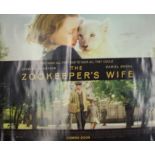 The Zookeeper's Wife (2017) - British Quad film poster, starring Jessica Chastain, 76cm x 102cm,