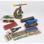 Watch case opener, together with parts and fittings (qty)