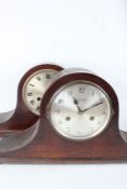 Bonner & Sons Colchester mantel clock, housed in a mahogany case with Arabic numerals, together with