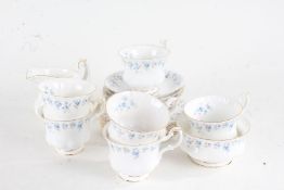 Royal Albert "Memory lane" pattern tea service, to include cups, saucers and jug (Qty)