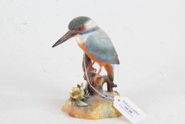 Royal Crown Derby porcelain Kingfisher, 13cm high