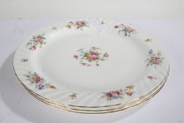 Three large Minton Marlow serving plates, each 34cm diameter (3)