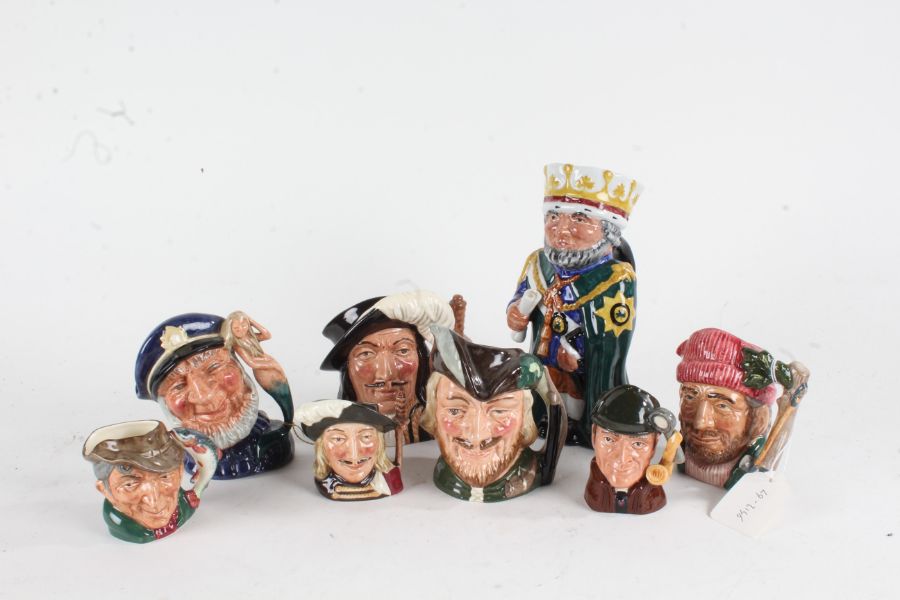 Seven Royal Doulton character jugs, Earl Order of St. Patrick character jug (8)