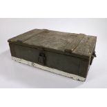 Russian/Warsaw Pact F1 Grenade crate, wooden construction with compartmentalised interior, note to
