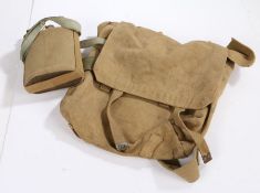 British 1937 Pattern large pack, marked 'J&AM 1942' with broad arrow to interior, together with a