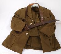 Post Second War Parachute Regiment officers Number 2 Dress uniform jacket and trousers, mixture of