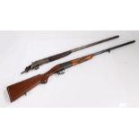 Baikal Model IJ-18 12 bore shotgun, single barrel, serial number XO4386, made in the U.S.S.R.,