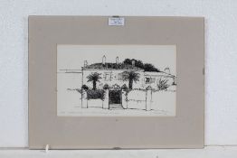 Christopher Chestnutt, study of a French chateau, pencil signed, 1/20, 27cm wide x 16cm high,