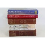 Collection of Robert Burns related books, to include Robert Burns: the man, his work, the legend,