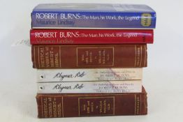 Collection of Robert Burns related books, to include Robert Burns: the man, his work, the legend,