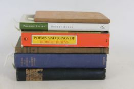 Collection of Robert Burns related books, to include the poetical works of Robert Burns, published