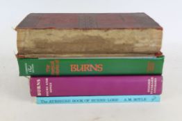 Collection of Robert Burns related books, to include natural history in the poetry of Robert