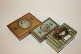 Collection of buttons and badges housed in three tin boxes (Qty)