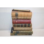 Fine bindings, to include volumes 1-2 of Dictionary of Daily Wants, L'Ile Inconnue, La Grece, the