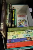 A collection of books including, Fabian of the Yard, Quentin Durward, Grimms Fairy Tales,
