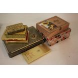Collection of cigarette cards and tins (7)