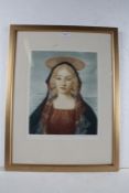 After Sydney E Wilson, a pencil signed coloured print, portraying a young lady, by Vicars