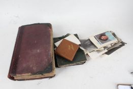 Collection of loose photographs and a scrap album, Victorian and later (qty)