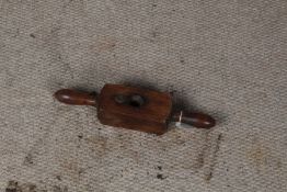 Archer Goodge St wooden dowel thread, stamped to one side, 32cm wide