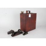 Stanley No220 plane, two other wood planes, petrol can with brass cap, the top embossed "PETROLEUM