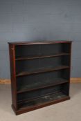 Victorian mahogany bookcase, with three adjustable shelves, 119cm wide