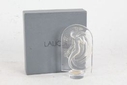 Lalique 'Naiade' clear glass seal, depicting a dancing figure relief moulded on the obverse,