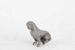 Metal figure/ car mascot modelled as a sphinx, 8.5cm high - TO BE COLLECTED BY CLIENT 20/9/21