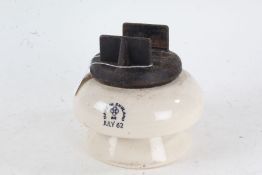 1960's railway ceramic insulator, 17cm diameter