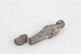 Egyptian shabti figure, 13cm high (AF)