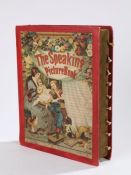 German 19th Century Childs speaking book, The Speaking Picturebook, the book with pull out knobs