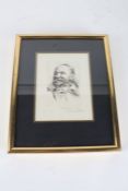 After Anthony van Dyck, a portrait engraving of Jan Snellinck, signed by Richard Foster, President