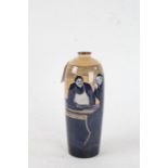 20th Century Royal Doulton porcelain vase from the Monks in the cellar series designed by Charles