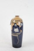 20th Century Royal Doulton porcelain vase from the Monks in the cellar series designed by Charles