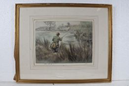 Henry Wilkinson (1921-2011), four limited edition etchings, labrador flushing a pheasant 122/150,