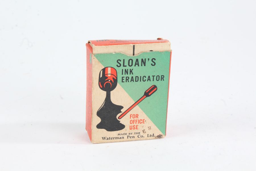 Sloan's Ink Eradicator, made by Waterman Pen co., in original box