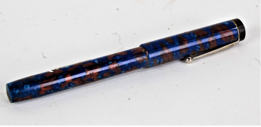 Conway Stewart 'Scribe' 336 fountain pen, with marble effect case