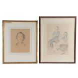 Phillip Connard (1875-1958) two pencil drawings, the first of Lady Bridget Buchan-Hepburn, 23.5cm